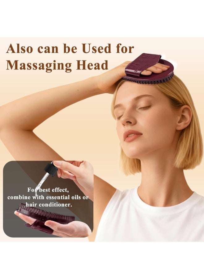 فرشتان لتدليك المزكّي، فرشاة مزكّي برو مطورة للبطن، فرشاة مزكّي مخصصة للمحلات التجميلية، مدلك للجسم كامل للاسترخاء في السبا، مزكّي بالنقاط الانضغاطية، تدليك فروة الرأس - Image 4